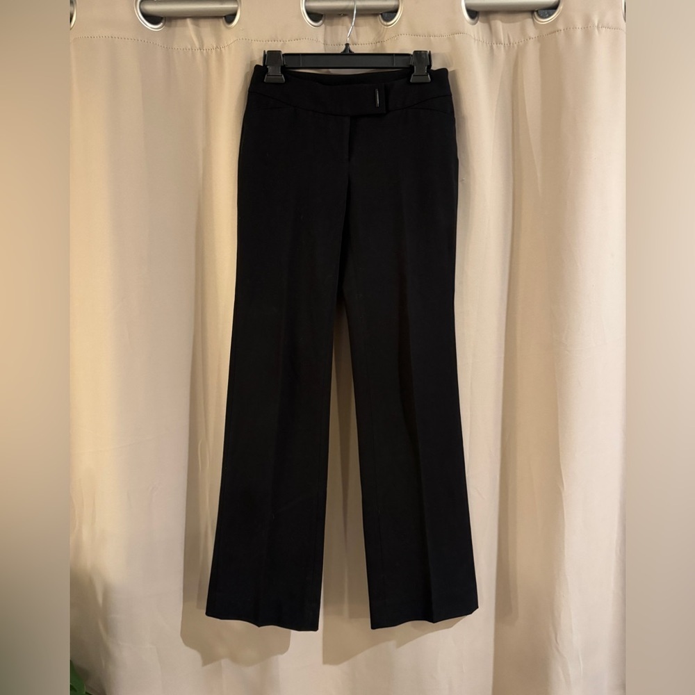 White House Black Market Black Modern Boot Dress Pants